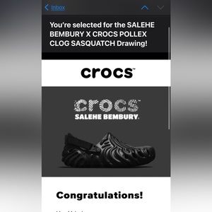 Salehe Bembury Crocs Pollex Clog W8/M6
